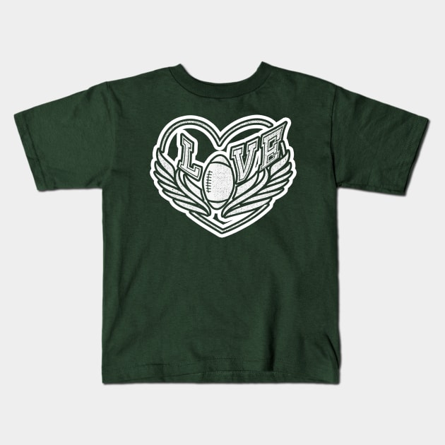 Philadelphia Football Wings - Fly Eagles Fly Kids T-Shirt by vpgdesigns